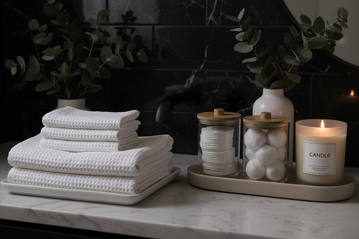 Dark Marble Bathroom