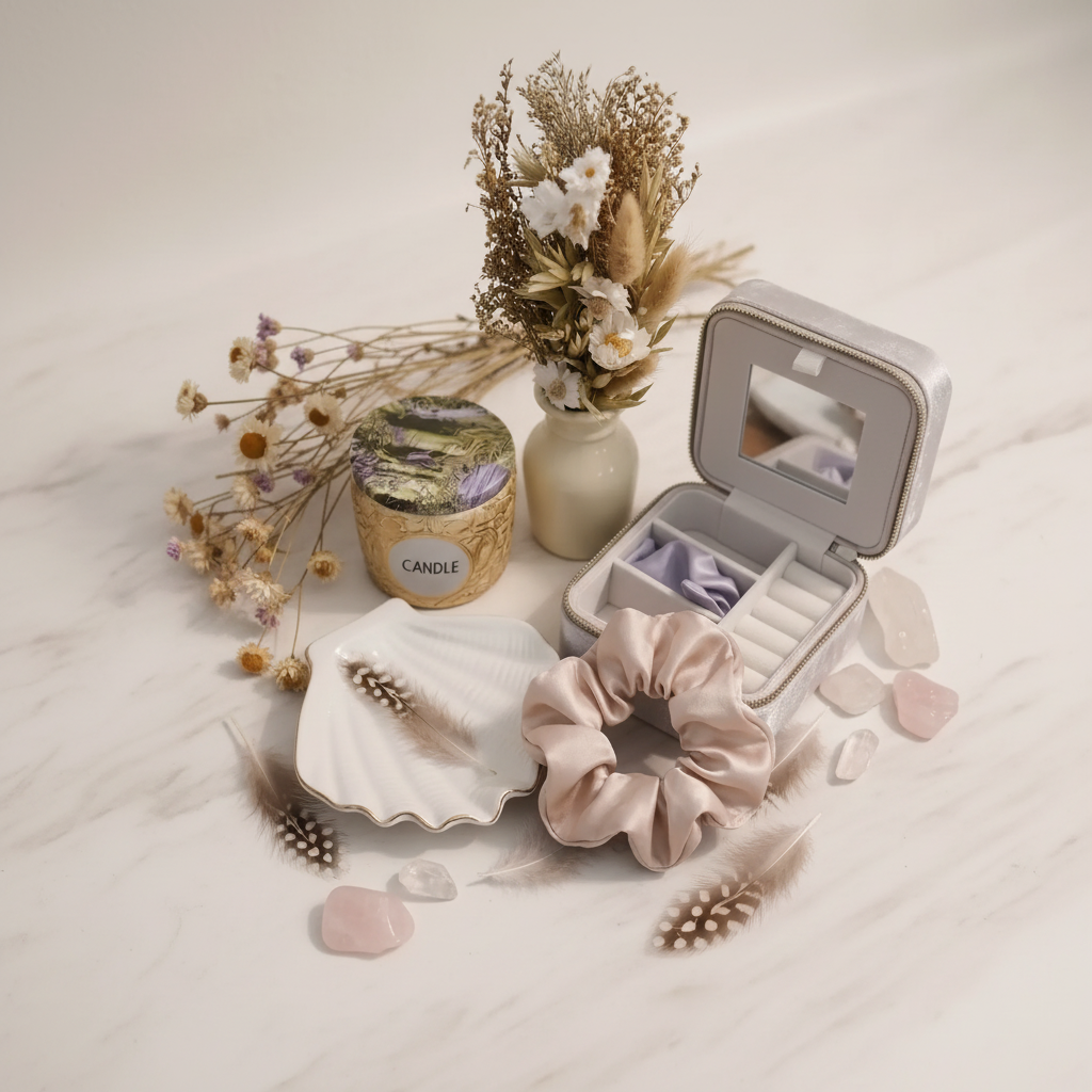 Marble flatlay